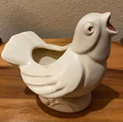 Vintage Unmarked McCoy Singing Bird Planter With Cold Paint • $58