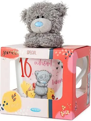 Me To You Bear 16th Birthday Mug Ceramic & Plush Gift Set • £15.99