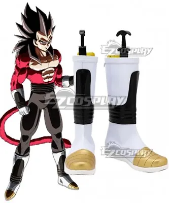 Dragon Ball GT Vegeta Super Saiyan 4 Black Shoes Cosplay Boots • $38.64