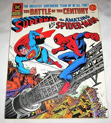 SPIDER-MAN Vs SUPERMAN Treasury Edition 🔥 Marvel DC Comics 1976 Higher Grade • £145