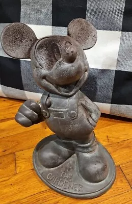 1997 Mickey Mouse Bronze Tone Statue The Garderner  • $35.99