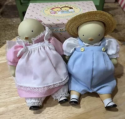 Michel & Co Chicken Little Boy And Girl Ceramic Doll • $32.99