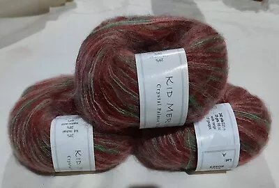 Crystal Palace Yarns Kid Merino Laceweight Shade 9813 Roses 3 X 25g  720 Yards • £15