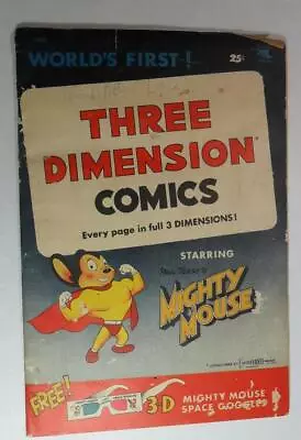 Mighty Mouse Three Dimension Comics #1 Sept 1953 With Glasses First Printing 3.0 • $49.50