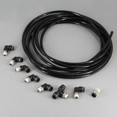 $27.80 • Buy PUSH LOCK Boost Vacuum Line Air Fitting Kit Turbo Wastegate & Solenoid 1/8  NPT