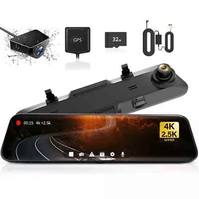 $274.97 • Buy G900 WOLFBOX Dash Cam 4K+2.5K Mirror Front And Rear Camera Free 32GB Card
