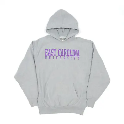 STEVE & BARRY'S East Carolina University Hoodie Grey Pullover Mens S • £12.99