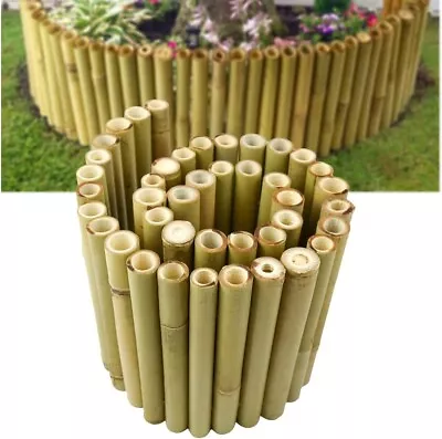 Bamboo Border Edging Garden Lawn Decorative Edge Fence Outdoor 1m X 30cm • £12.99