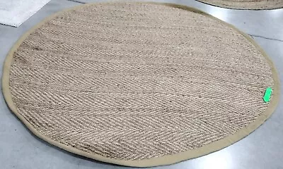 NATURAL 8' X 8' Round Back Stain Rug Reduced Price 1172743467 NF263A-8R • $115