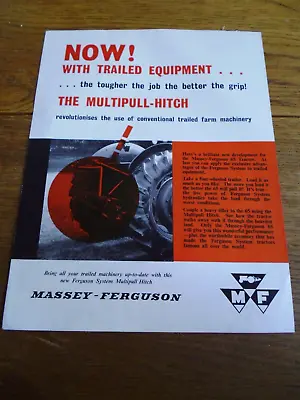 £11.99 • Buy Massey Ferguson Multi Pull Hitch Tractor Brochure
