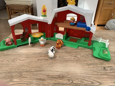 £12 • Buy Vintage Little People Old MacDonald's Farm Barn With Animal Sounds & Figures