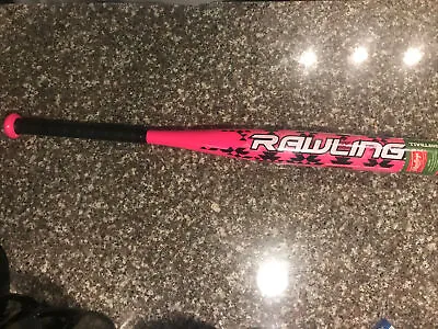 $16 • Buy BRAND NEW IN PLASTIC Rawlings AMP 28” / 18 Oz Alloy Youth Pink Softball Bat -10