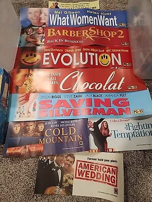 Mylar Movie Poster Theater Marquee Lot Of 9 Different Sizes • $5.50