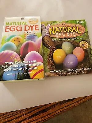 Lot Of 2 ALL NATURAL EARTH PAINT RJ RABBIT EGG DYE DECORATING KITS  NEW • £11.58