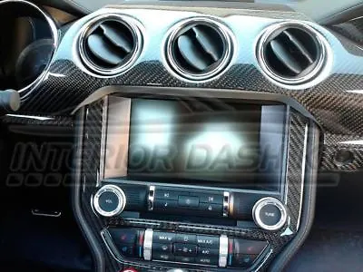 Ford Mustang Gt Shelby Gt350 500 Real Carbon Fiber Dash Trim Kit 2018 2019 2020 • $399.99