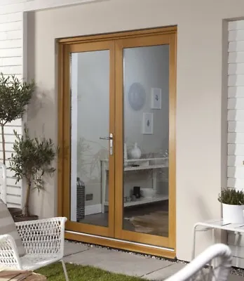 £360 • Buy Wooden Timber Oak Rio French Doors Patio External Glazed 1490x2090mm MBDMGS