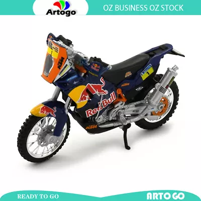 Exclusive Motorbike KTM 450 Dakar Rally - Red Bull #1 Scale 1:18 Die-Cast Model • $23.69