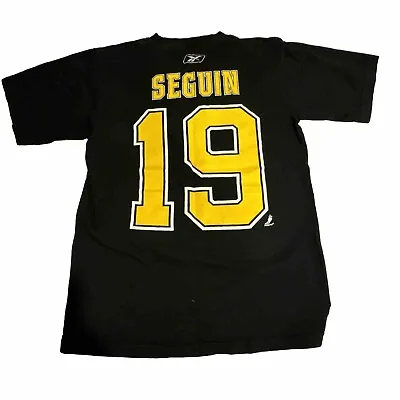 REEBOK Boston Bruins NHL  Team Sport  T Shirt Embroidered Print Black Size Small • $20