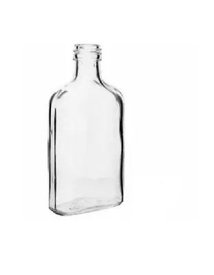 £4.10 • Buy GLASS Bottles  100ml / 200ml - Choice Color Screw Caps Pocket Flask  Free P&P UK