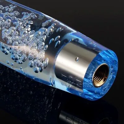 JDM Universal Octagon Crystal VIP Manual MT Bubble Shifter Shift Knob 150mm BLUE • $19.99