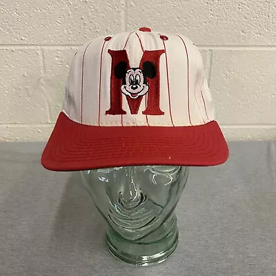 Disney Mickey Mouse Snapback Pinstripe Hat • $14.99