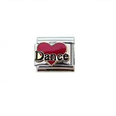 'Love Dance'  9 Mm Classic  Italian Charm • £2.99