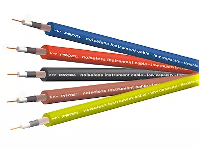 Proel Quality Flex Single Core Screened Audio Cable 6.4mm OFC PRICE PER METRE • £1.99