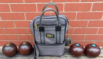 X4 Thomas Taylor Crown Green Bowls De-Luxe & Lignum Vitae + Drakes Pride Bag • £49.99