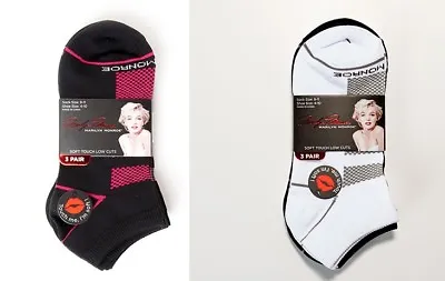 Sexy Marilyn Monroe Soft Touch Low Cut Socks 3 Or 6 Pair Sock Shoe Size 4-10 New • $8.49