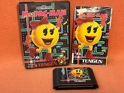 Ms. Pac-Man Sega Genesis Original Inserts Registration REG Card Complete! • $17.97