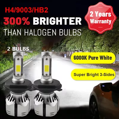 H4 9003 150W 12000LM LED Headlight Kit Lamp Bulbs Globes High Low Beam Upgrade • $15.99