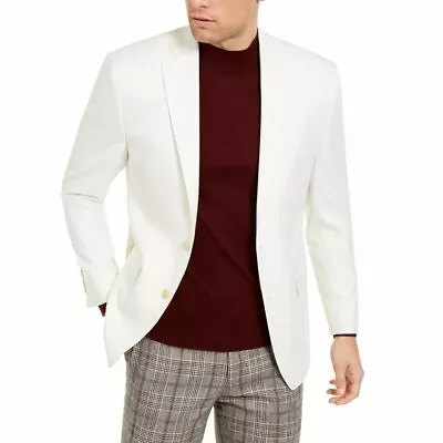 Men's Cream Ultra Flex Suit Jacket Separates Lexington Retail $295 NWT • $61.95