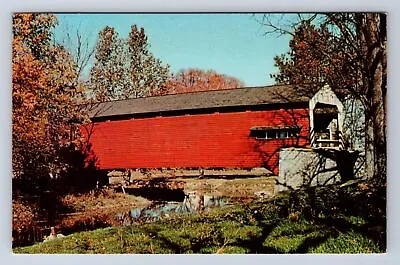 Vintage Greetings From The Penna Dutch Country Pa Covered Bridges Postcard Fr • $2.99