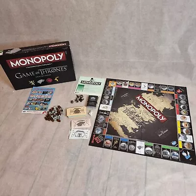 Game Of Thrones Monopoly Board Game / Complete/ Good Condition  • £13.99
