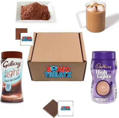 Galaxy Light Hot Chocolate (210g) + Cadbury Highlights Hot Chocolate (180g) • £17.49