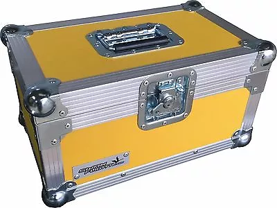 7  Single 200 Swan Flight Case Vinyl Record Box (Yellow Rigid PVC) • £90.60