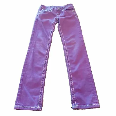 MISS ME Girls Denim Brand Girls Skinny Jeans Size 12 Plum Stretch (25x28) Embell • $18.99