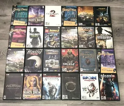 $17.99 • Buy PC CD/DVD Rom Game Complete Fun Pick & Choose Computer Game Lot Updated 9/14/23