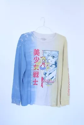 Sailor Moon Long Sleeve Tie Dye Tshirt Size Large  • $10