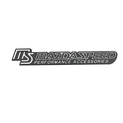 Black MS Mazdaspeed Door Rear Trunk Emblem For CX-5 MX-5 MS3 MS6 Speed 3 6 Miata • $13.19