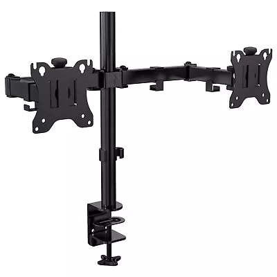 JUICEUP Dual Monitor Stand Mount Adjustable Full Motion 13 – 27 Inch Screen • $26.99