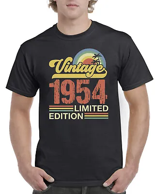 Mens 70th Birthday Gifts For Him T Shirt 70th Present 70 Years Old Born In 1954 • $9.99