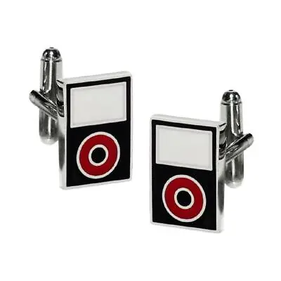 MP3 PLAYER CUFFLINKS Old School Novelty Music Player Shape With GIFT BAG Wedding • $11.95