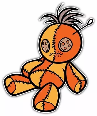 Voodoo Doll Folk Magic Heart Needle Car Bumper Vinyl Sticker Decal 4 X5  • $3.85