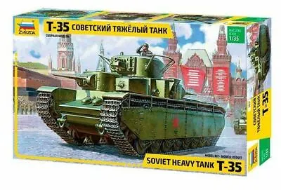 Zvezda 1/35 Scale WW2 Russian Soviet T-35 HEAVY TANK • £34.99