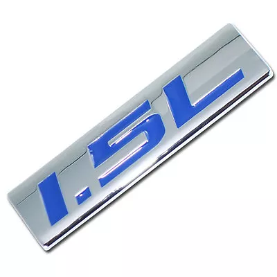 $6.70 • Buy Chrome/blue Metal 1.5l Engine Race Motor Swap Emblem Badge For Trunk Hood Door
