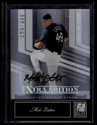 2007 Donruss Elite Extra Edition Mat Latos Signature Turn Of The Century 59/499 • $5.99