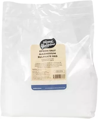 NEW Epsom Salt Magnesium Sulphate 5kg | AU Free & Fast Shipping • $37