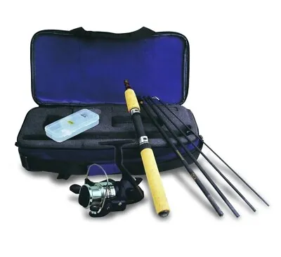 Okuma Voyager Spinning Travel Fishing Reel Rod Equipment Kit - VS-605-20 • $48.88