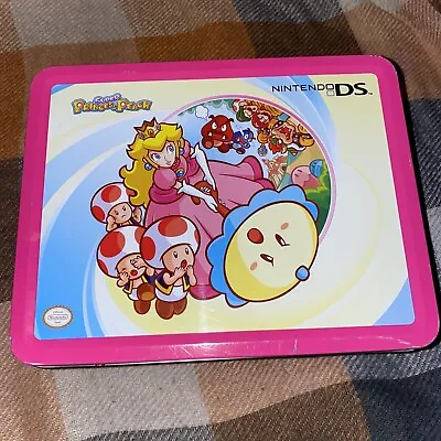 2007 Nintendo DS SUPER PRINCESS PEACH Collectible Pink Lunch Box TIN ONLY - Rare • $45